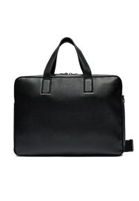Calvin Klein Torba na laptopa Line Quilt Pu Laptop Bag K50K511876 Czarny. Kolor: czarny. Materiał: skóra