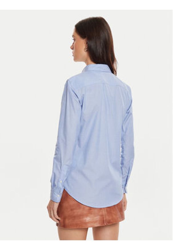 Lauren Ralph Lauren Koszula 200940254001 Błękitny Straight Fit. Kolor: niebieski. Materiał: bawełna