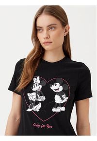 only - ONLY T-Shirt Mickey 15317991 Czarny Regular Fit. Kolor: czarny. Materiał: bawełna #4