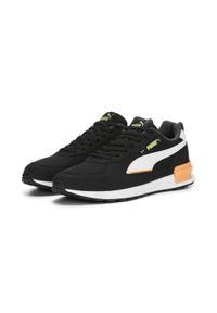 Buty do chodzenia męskie Puma Graviton. Zapięcie: sznurówki. Kolor: czarny, biały, wielokolorowy, żółty. Materiał: materiał, syntetyk, tkanina, guma. Szerokość cholewki: normalna. Sport: turystyka piesza