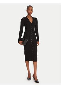 Guess Sukienka dzianinowa W5BK60 Z2YJ2 Czarny Slim Fit. Kolor: czarny. Materiał: wiskoza #5