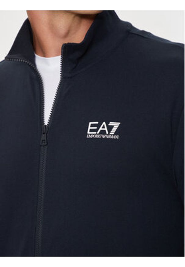 EA7 Emporio Armani Bluza 8NPM31 PJVRZ 1562 Granatowy Regular Fit. Kolor: niebieski. Materiał: bawełna