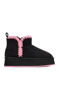Roxy Śniegowce CEO-HY9988-3 Czarny. Kolor: czarny. Materiał: materiał