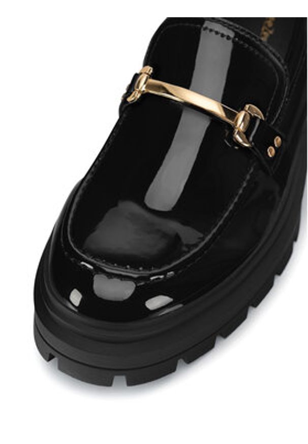 DeeZee Loafersy 58682-9 Czarny. Kolor: czarny. Materiał: syntetyk, materiał