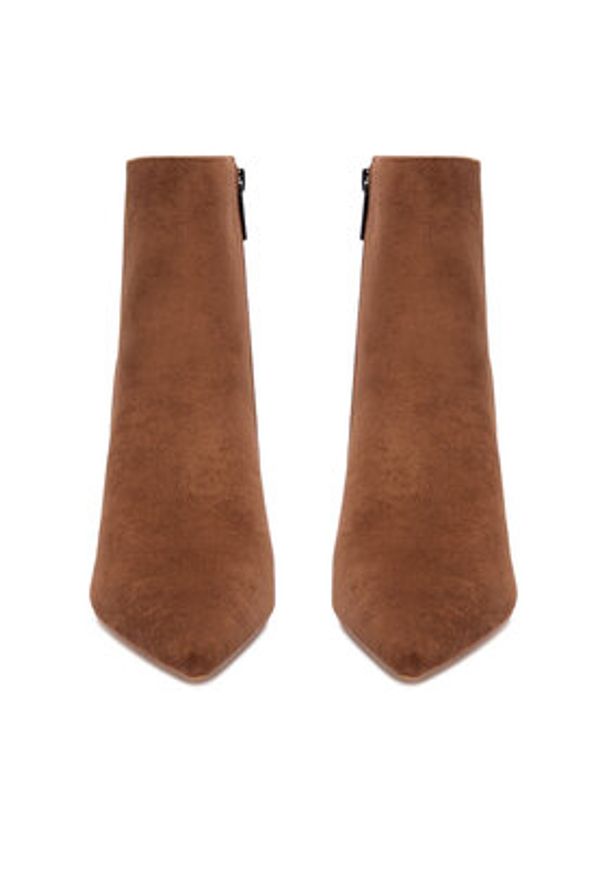 Jenny - JENNY Botki CEO-R25AW09002-B Brązowy. Kolor: brązowy. Materiał: materiał