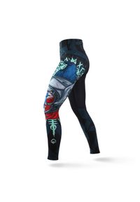 GROUND GAME - Legginsy sportowe damskie Ground Game Valkyria. Kolor: wielokolorowy. Materiał: poliester, elastan