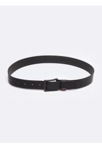 Big-Star - Pasek męski skórzany czarny Piros 906. Kolor: czarny. Materiał: skóra. Wzór: jednolity. Styl: elegancki, klasyczny #5