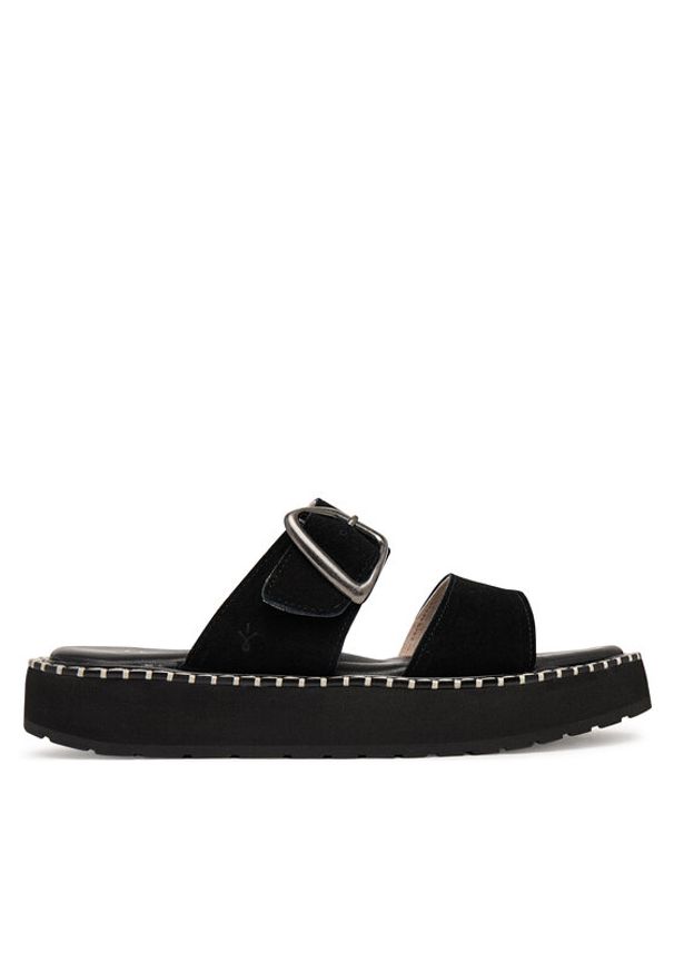 EMU Australia Klapki Scarlet W13267 Czarny. Kolor: czarny. Materiał: skóra