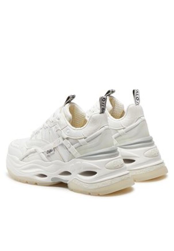 Buffalo Sneakersy Triplet Hollow 1630350 Biały. Kolor: biały. Materiał: skóra