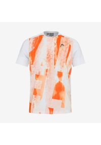 Koszulka z krótkim rękawem męska Head Tech. Kolor: pomarańczowy. Długość rękawa: krótki rękaw. Długość: krótkie. Wzór: kolorowy, nadruk #2