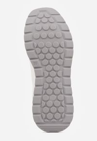 Born2be - Białe Sneakersy z Siateczką i Antypoślizgową Podeszwą Katala. Okazja: na spacer, na co dzień. Kolor: biały. Materiał: jeans. Sport: turystyka piesza #7