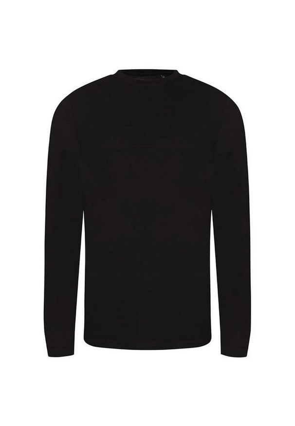 AWDIS - Koszulka Z Długim Rękawem Dla Dorosłych Unisex Triblend. Kolor: czarny. Długość rękawa: długi rękaw. Długość: długie