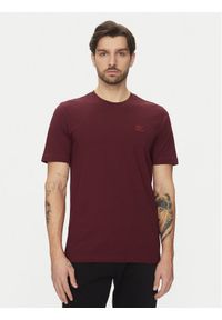 Adidas - adidas T-Shirt Trefoil Essentials JC9992 Bordowy Regular Fit. Kolor: czerwony. Materiał: bawełna