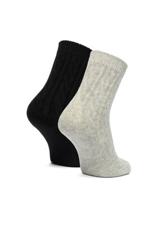 Nine West Skarpety długie CEO_LA_NW_17637_W_AW25 (2-PACK) Czarny. Kolor: czarny. Materiał: poliamid, nylon