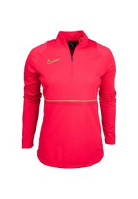Bluza bez kaptura damska Nike Dri-FIT Academy. Typ kołnierza: bez kaptura. Kolor: różowy. Technologia: Dri-Fit (Nike)