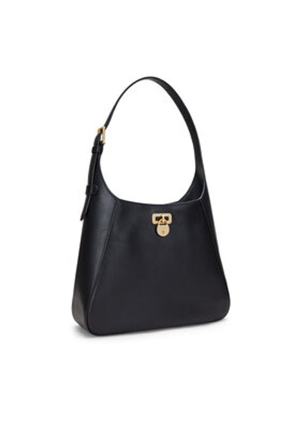 Lauren Ralph Lauren - LAUREN RALPH LAUREN Torebka Large Tanner Shoulder Bag 431956790002 Czarny. Kolor: czarny. Materiał: skórzane
