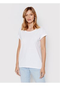 Vila T-Shirt Dreamers 14025668 Biały Regular Fit. Kolor: biały. Materiał: bawełna