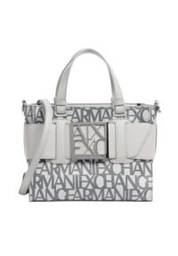 Armani Exchange - ARMANI EXCHANGE Mała szara torebka klasyczna. Kolor: szary. Rozmiar: małe. Styl: klasyczny #2