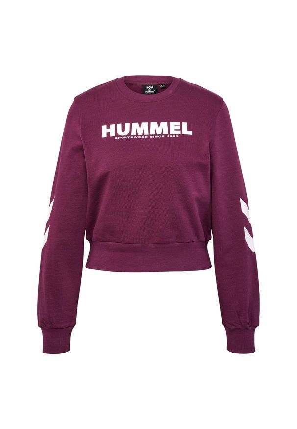 Sweatshirt kobieta Hummel Legacy. Kolor: fioletowy. Materiał: polar, materiał