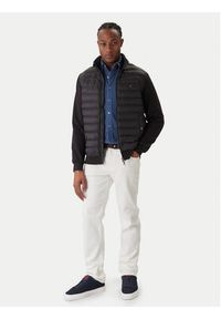 TOMMY HILFIGER - Tommy Hilfiger Kurtka przejściowa Mix Media Ess MW0MW41329 Czarny Regular Fit. Kolor: czarny. Materiał: bawełna #3