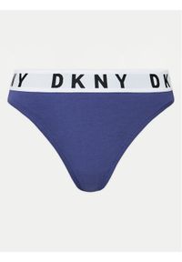 DKNY Stringi DK4529 Niebieski. Kolor: niebieski. Materiał: bawełna