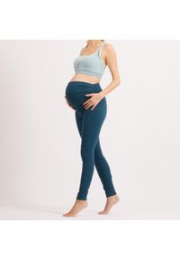 KIMJALY - Legginsy do jogi damskie Kimjaly ciążowe. Kolekcja: moda ciążowa. Materiał: bawełna, materiał, elastan. Sport: joga i pilates