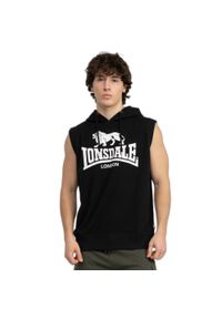 Bluza bez rękawów Lonsdale Regular Fit Bignor. Typ kołnierza: kaptur. Kolor: czarny, biały, wielokolorowy. Długość rękawa: bez rękawów #1