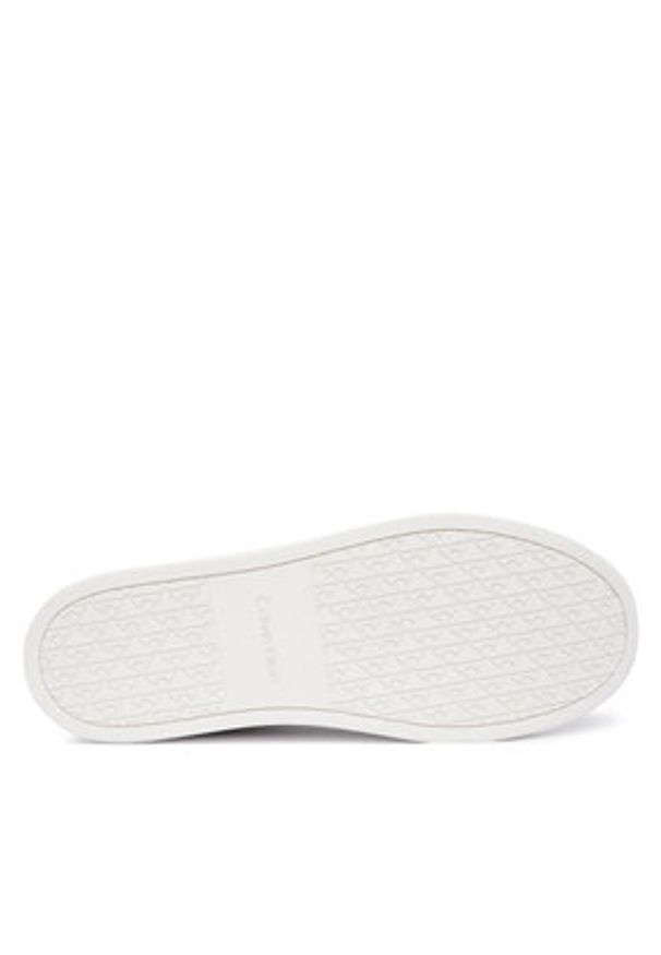 Calvin Klein Sneakersy Classic Cupsole Laceup Tape Lth YM0YM01430 Biały. Kolor: biały. Materiał: skóra