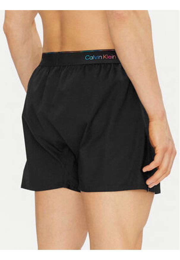 Calvin Klein Underwear Szorty piżamowe LV00NM2879 Czarny Regular Fit. Kolor: czarny. Materiał: bawełna