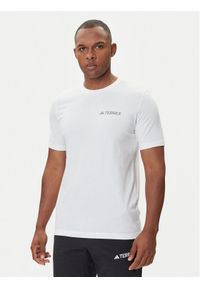 Adidas - adidas T-Shirt Terrex Graphic JW3559 Biały Regular Fit. Kolor: biały. Materiał: bawełna