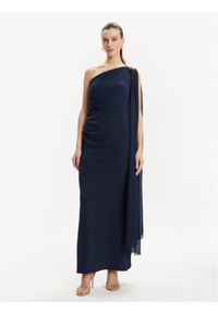 Rinascimento Sukienka wieczorowa CFC0117713003 Granatowy Regular Fit. Kolor: niebieski. Materiał: syntetyk. Styl: wizytowy