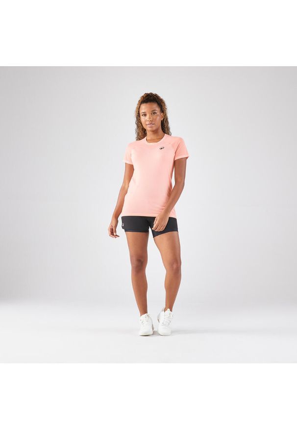 KUIKMA - Koszulka tenisowa damska Artengo Light. Kolor: różowy. Materiał: poliester, poliamid, materiał. Sport: tenis