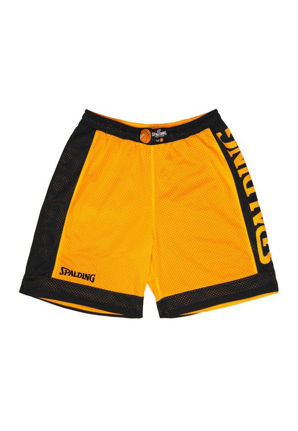 SPALDING - Spodenki koszykarskie Spalding Reversible Dwustronne. Kolor: żółty, wielokolorowy, czarny