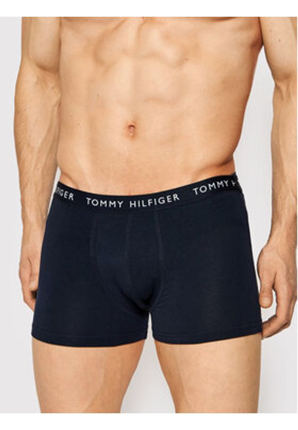 TOMMY HILFIGER - Tommy Hilfiger Komplet 3 par bokserek UM0UM02203 Granatowy. Kolor: niebieski. Materiał: bawełna