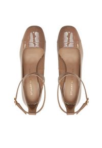 Stuart Weitzman Czółenka Eden Strap 85 SK086 Beżowy. Kolor: beżowy. Materiał: skóra, lakier #5