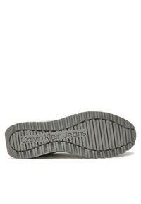 Calvin Klein Jeans Sneakersy Toothy Runner Irregular Lines YM0YM00624 Szary. Kolor: szary. Materiał: zamsz, skóra #2