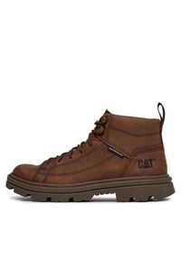 CAT Footwear Trapery Modulate P725406 Brązowy. Kolor: brązowy. Materiał: skóra