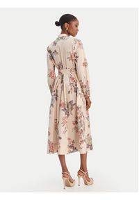 Marella Sukienka koszulowa Formica 2613221161 Beżowy Regular Fit. Kolor: beżowy. Materiał: bawełna. Typ sukienki: koszulowe #5