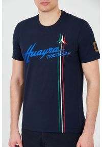 Aeronautica Militare - AERONAUTICA MILITARE Granatowy t-shirt Short Sleeve. Kolor: niebieski #6