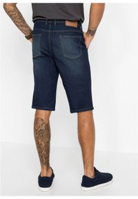 Bermudy dżinsowe ze stretchem Regular Fit bonprix niebieski "stone" (dirty overdyed). Kolor: niebieski. Długość: długie #4