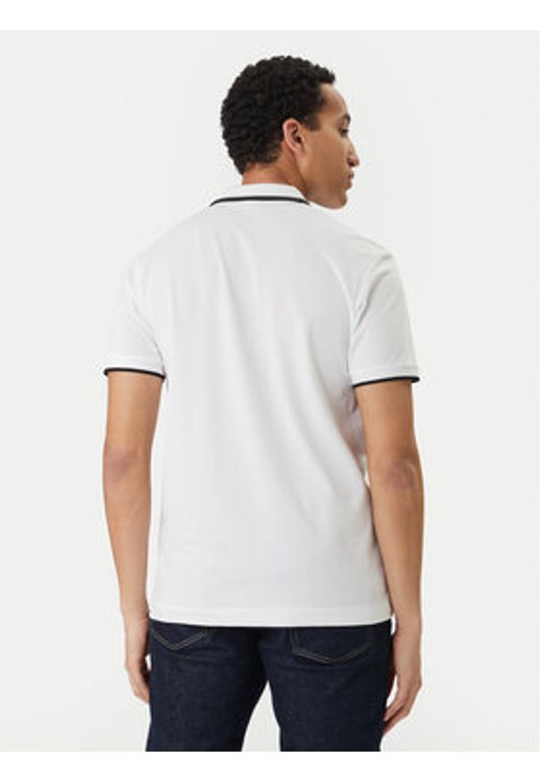 Jack & Jones Polo Fusion 12289953 Biały Regular Fit. Typ kołnierza: polo. Kolor: biały. Materiał: syntetyk