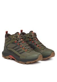 Trekkingi Merrell. Kolor: zielony. Technologia: Gore-Tex. Sport: turystyka piesza