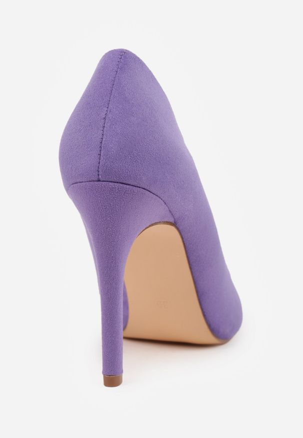 Born2be - Ciemnofioletowe Klasyczne Szpilki Vices z Wkładką ze Skóry Naturalnej Ennoriel. Kolor: fioletowy. Materiał: skóra. Obcas: na szpilce. Styl: klasyczny