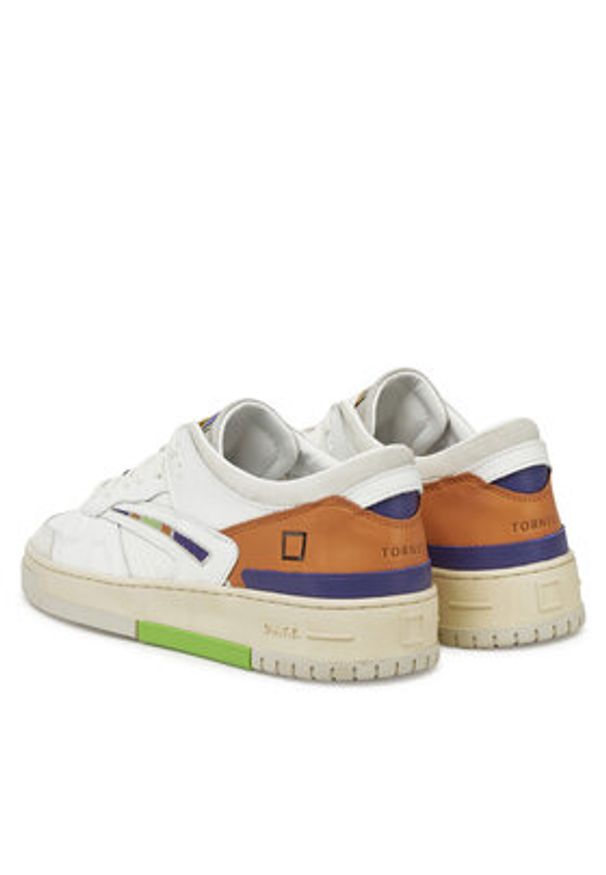 D.A.T.E. Sneakersy Torneo M421-T8-CO Biały. Kolor: biały. Materiał: skóra