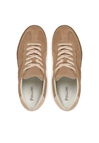 Pollini Sneakersy SB15142G0MUB0104 Beżowy. Kolor: beżowy. Materiał: skóra, zamsz #5