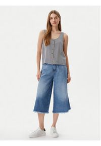 Vero Moda Top Bumpy 10325830 Granatowy Standard Fit. Kolor: niebieski. Materiał: wiskoza #4