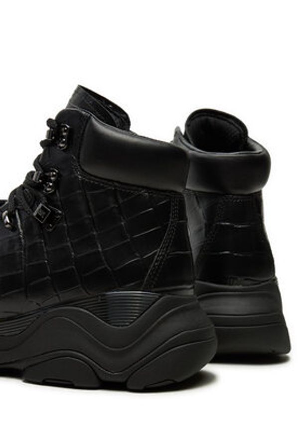 MICHAEL Michael Kors Sneakersy Atlas Crocodile Embossed 42F4ATFB6L Czarny. Kolor: czarny. Materiał: skóra