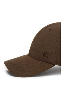 Calvin Klein Czapka z daszkiem Felt W Metal Plaque Cap LV04D5054G Brązowy. Kolor: brązowy. Materiał: materiał #3