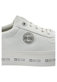 Big-Star - Białe Sneakersy Big Star Damskie Wygodne Obuwie. Kolor: biały. Materiał: skóra ekologiczna, materiał. Szerokość cholewki: normalna. Styl: elegancki, klasyczny, street