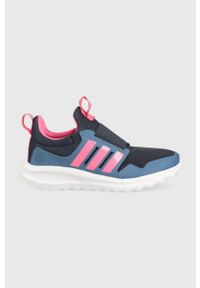 adidas Performance buty dziecięce kolor fioletowy. Nosek buta: okrągły. Kolor: fioletowy. Materiał: materiał #1